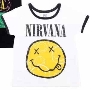Set of 2 Nirvana Kids Graphic T-Shirts NWOT SZ 6